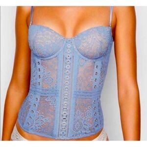 Victoria's Secret Blue Lace Corset